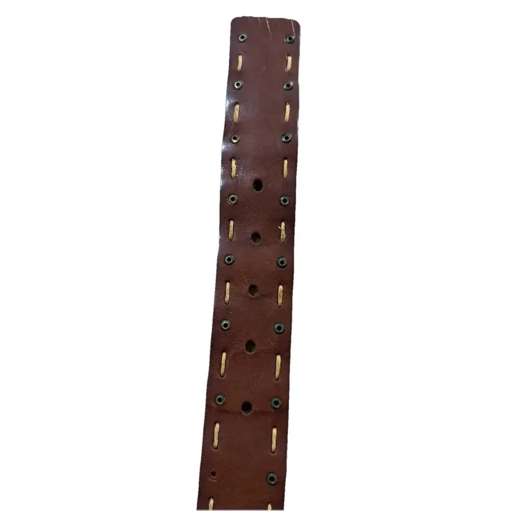 Vintage Olga Santini Brown Leather Belt Size M Women's